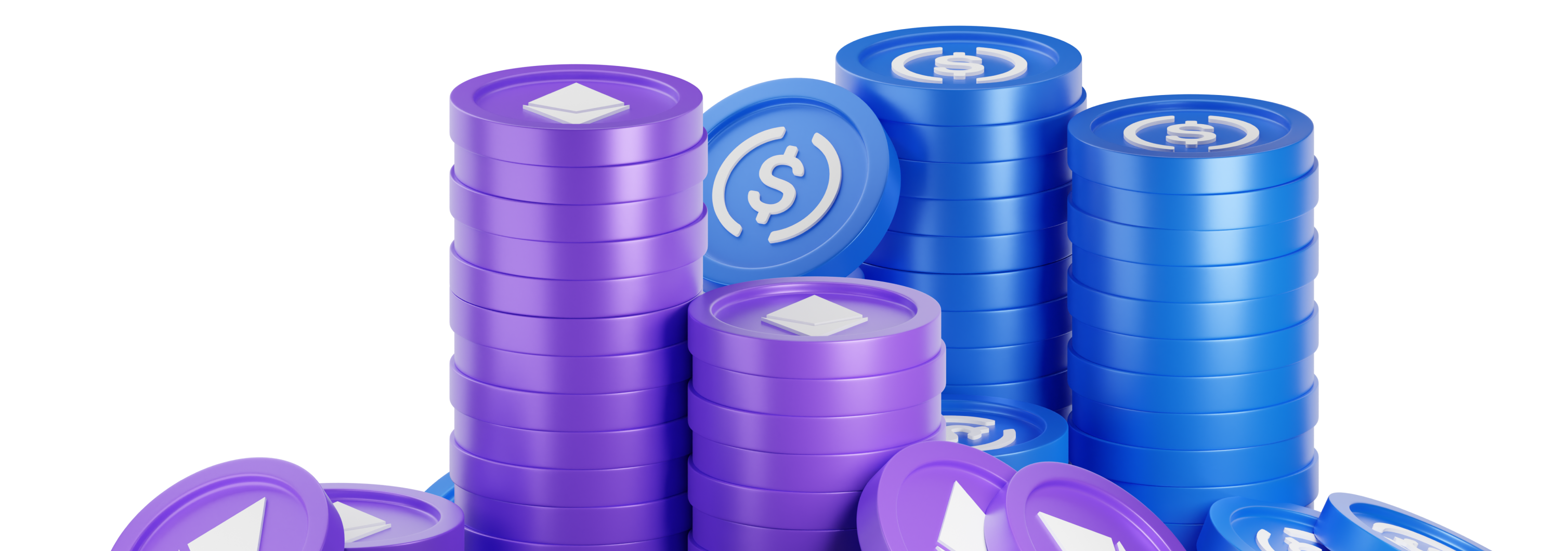 Stacks of Crypto Coins